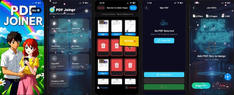 🧭 #应用限免 📂 软件名称：PDF Joiner 🍏 支持平台：#iOS 18.6+ 📊 软件价格：￥28.00 -> ¥0.00 🪟 软件简介：一款简单易用的PDF合并工具，只需轻点几下即可将多个PDF文件合并为一个，帮助您轻松合并工作文档、扫描收据以及整理学习资料，支持合并最多50个PDF文件，可拖放重新排序页面，预览合并效果，无文件大小限制（最多1000页）