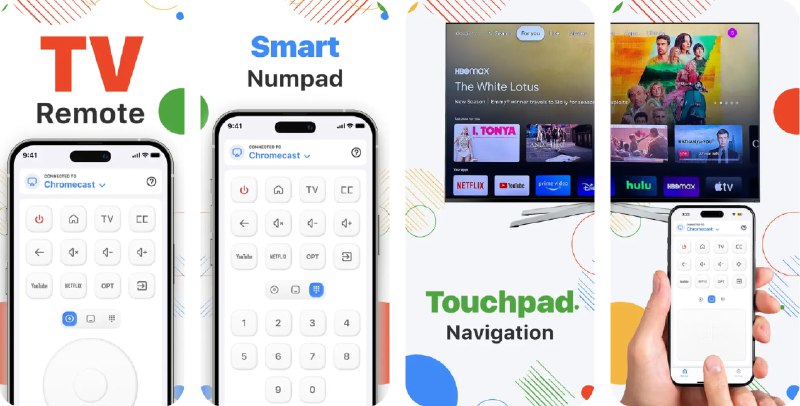 🧭 #应用限免 📂 软件名称：Chromote Remote for Chromecast 🍏 支持平台：#iOS 15.0+ 📊 软件价格：内购限免（跳过最开始连接电视和试用，进入设置界面内购） 🪟 软件简介：一款专业的 Chromecast 智能电视遥控器应用，可将你的 iPhone 或 Mac 变身为功能强大的 TV 遥控器