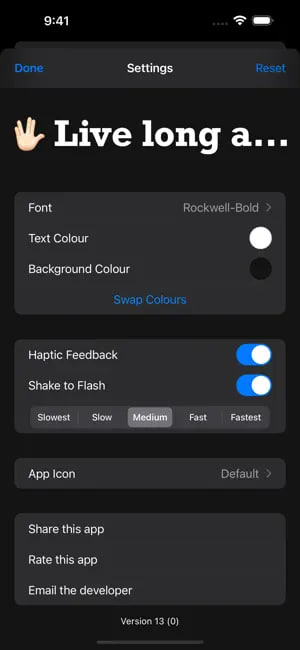 🧭 #优质应用 📂 软件名称：Make It Big 🍏 支持平台：#iOS 14.0+ 📊 软件价格：免费 🪟 软件简介：一款支持 iPhone、iPad 的大字显示应用，你输入什么字，它就显示什么字，很大，占满屏幕