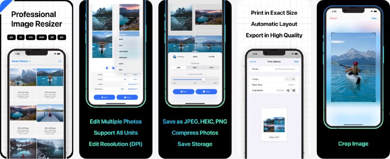 🧭 #应用限免 📂 软件名称：Resize Photos 🍏 支持平台：#iOS 15.0+ 📊 软件价格：内购限免（主页右上角三个点-Change Plan-Lifetime Plan,确认价格为 0 后订阅） 🪟 软件简介：一款图片编辑工具，支持批量调整和压缩图片，以节省设备存储空间