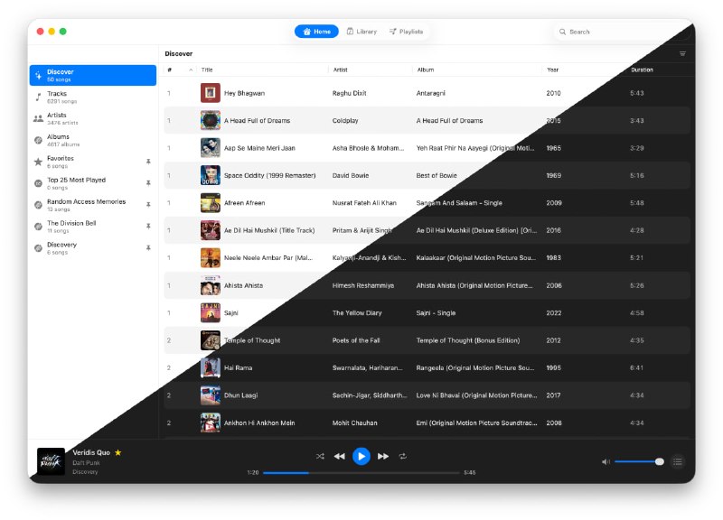 🧭 #优质应用 📂 软件名称：Petrichor 🍏 支持平台：#macOS  📊 软件价格：免费 🪟 软件简介：一款离线音乐播放器，支持多种音频文件格式，包括MP3、AAC、WAV、AIFF、FLAC等，可以轻松地映射音乐文件夹，浏览音乐库，并在播放时查看歌词
