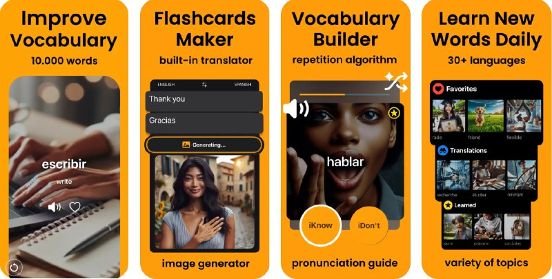 🧭 #应用限免 📂 软件名称：Learn New Words Every Day 🍏 支持平台：#iOS 15.0+ 📊 软件价格：内购限免 🪟 软件简介：一款通过有趣的记忆技巧帮助您扩大词汇量的应用