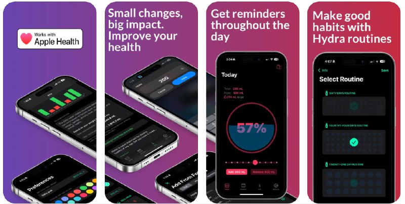 🧭 #应用限免 📂 软件名称：Water Tracker – Daily Reminder 🍏 支持平台：#iOS 17.0+ 📊 软件价格：内购限免 🪟 软件简介：一款帮助您根据体重、活动水平和气候设置个性化每日饮水目标的应用，让您保持适当的水分摄入