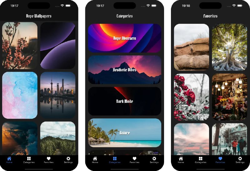 🧭 #应用限免 📂 软件名称：Dope Wallpapers 4K: HD Wallpic 🍏 支持平台：#iOS 13.0+ 📊 软件价格：￥8.00 -> ¥0.00  🪟 软件简介：一款高清4K壁纸应用，涵盖都市艺术、暗黑美学、街头时尚等多种潮流风格，让你轻松个性化主屏幕与锁屏