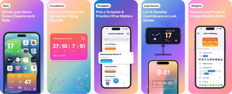 🧭 #应用限免 📂 软件名称：CountX: Countdown & Reminders 🍏 支持平台：#iOS 17.0+ 📊 软件价格：内购限免（订阅界面左上角小字-所有计划） 🪟 软件简介：一款倒计时和提醒工具，让你随时掌控生活中重要时刻