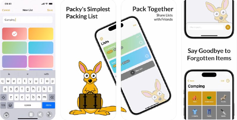 🧭 #应用限免 📂 软件名称：Packing Checklist by Get Packy 🍏 支持平台：#iOS 13.0+ 📊 软件价格：内购限免 🪟 软件简介：一款简单易用的行李清单应用，帮助您在旅行前整理行李