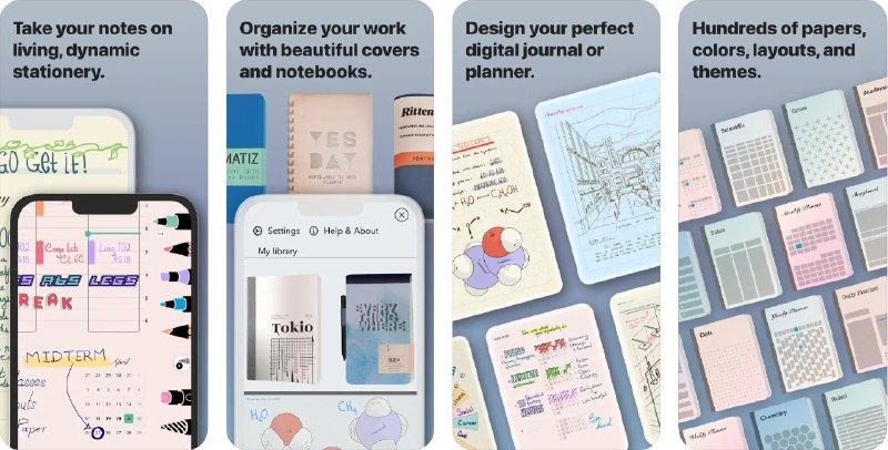 🧭 #应用限免 📂 软件名称：Penbook: Pencil Notebook 🍏 支持平台：#iOS 15.0+ 📊 软件价格：内购限免 🪟 软件简介：一款功能强大的数字笔记本应用，它提供多种纸张模板，包括笔记、日记、草图和计划表等，您可以自由选择并进行书写或绘图