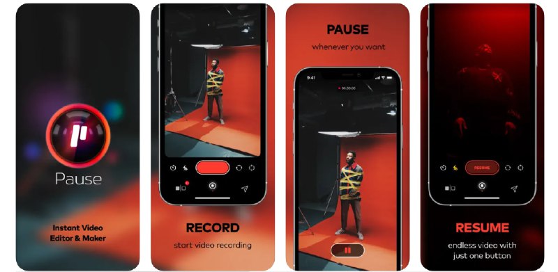 🧭 #应用限免 📂 软件名称：Pause - Video editor & Camera 🍏 支持平台：#iOS 11.0+ 📊 软件价格：¥18.00 -> ¥0.00 🪟 软件简介：一款实时视频剪辑编辑器，允许您在录制时随时暂停和恢复
