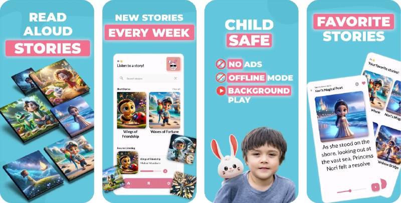 🧭 #应用限免 📂 软件名称：Read Along Books For Kids: Bed 🍏 支持平台：#iOS 15.0+ 📊 软件价格：外区内购限免 🪟 软件简介：一款为儿童设计的阅读应用，提供丰富的睡前故事和绘本，可以帮助孩子们培养阅读习惯和提高阅读能力，同时激发他们的想象力和创造力