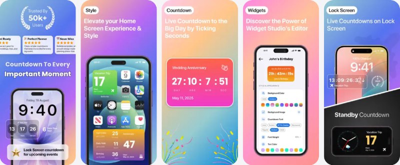 🧭 #应用限免 📂 软件名称：CountX: Countdown & Reminders 🍏 支持平台：#iOS 18.0+ 📊 软件价格：内购限免 🪟 软件简介：一款专注“倒计时 + 提醒”的事件管理工具，可帮助你为生日、节日、假期、考试、项目截止日期等创建精美倒计时，并通过主屏幕、锁屏和 StandBy 模式小组件随时查看