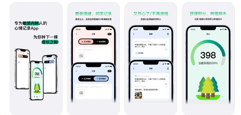 🧭 #优质应用  📂 软件名称：成长因子-心情记录树洞日记 🍏 支持平台：#iOS 16.0+ 📊 软件价格：免费 🪟 软件简介：一款心情记录和情绪管理应用，旨在帮助用户记录情绪、思考和生活感悟