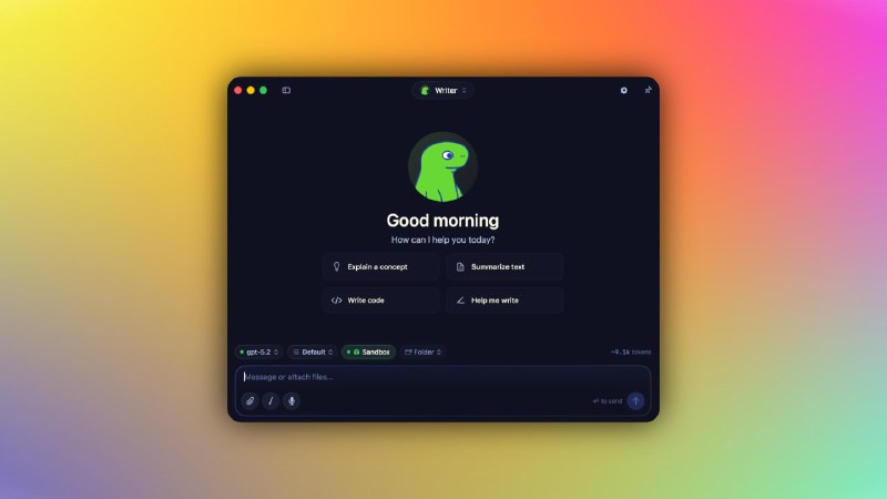 🧭 #优质应用 📂 软件名称：Osaurus 🍏 支持平台：#macOS  📊 软件价格：免费 🪟 软件简介：一款专为 macOS 设计的开源 AI 框架，核心功能包括持久化记忆、自主执行、加密身份识别，并支持完全离线工作