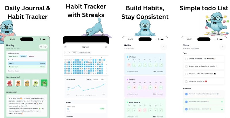 🧭 #应用限免 📂 软件名称：Three Cells: Your Life System 🍏 支持平台：#iOS 15.1+ 📊 软件价格：内购限免 🪟 软件简介：一款集习惯跟踪、每日日志、待办清单和健康/效率数据记录为一体的多功能生活管理应用