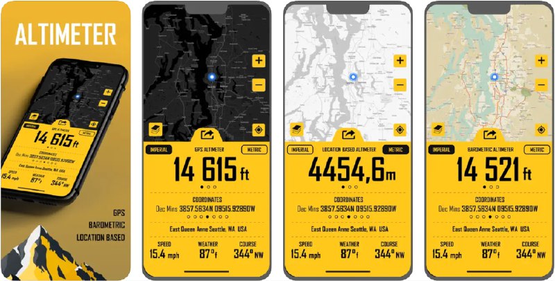 🧭 #应用限免 📂 软件名称：Altimeter Just Altitude 🍏 支持平台：#iOS 15.0+ 📊 软件价格：¥18.00 -> ¥0.00 🪟 软件简介：一款高度计应用，通过GPS和气压数据提供准确的高度测量