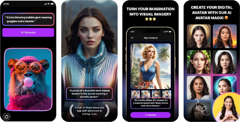 🧭 #应用限免 📂 软件名称：AI Photo Generator: MagicShot 🍏 支持平台：#iOS 15.0+ 📊 软件价格：内购限免 🪟 软件简介：一款利用人工智能技术生成照片效果的应用