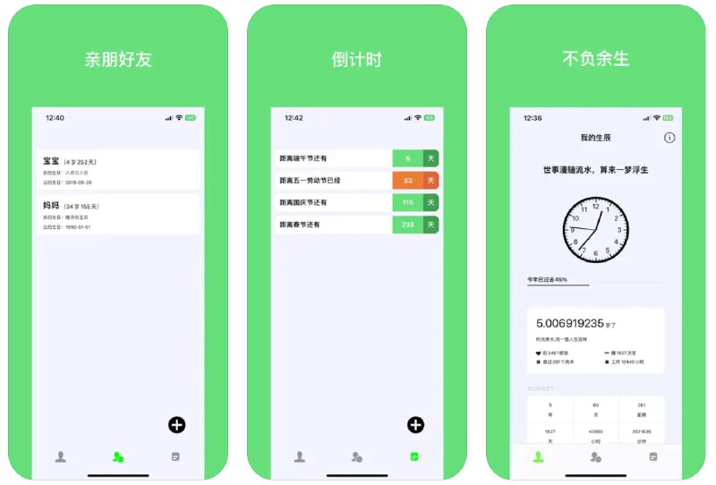 🧭 #应用限免 📂 软件名称：生辰记事本 🍏 支持平台：#iOS 12.0+ 📊 软件价格：¥8.00 -> ¥0.00 🪟 软件简介：一款用于记录和管理生日及重要日期的应用