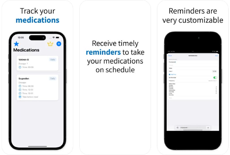 🧭 #应用限免 📂 软件名称：药准时 - 药准时 🍏 支持平台：#iOS 17.0+ 📊 软件价格：内购限免 🪟 软件简介：一款药物追踪和提醒应用，可帮助您管理药物需求，确保不会漏服任何剂量