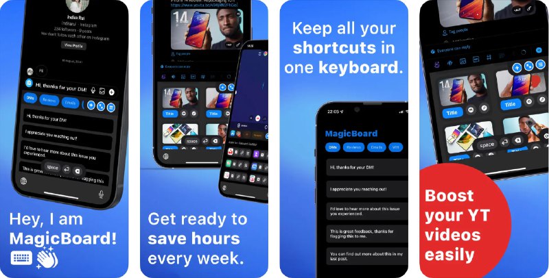 🧭 #应用限免 📂 软件名称：Auto Paste Keyboard: Easy Text 🍏 支持平台：#iOS 15.0+ 📊 软件价格：内购限免 🪟 软件简介：一款方便实用的键盘应用，可帮助用户快速粘贴文本内容