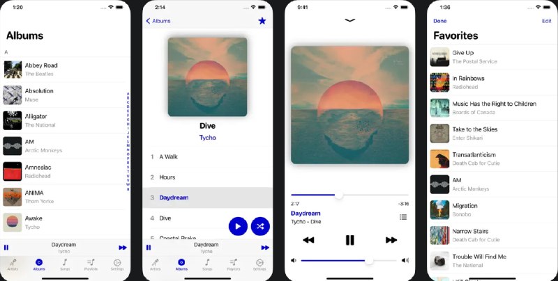 🧭 #应用限免 📂 软件名称：Dot Music Player 🍏 支持平台：#iOS 13.0+ 📊 软件价格：内购限免（设置——Tip Jar中点击0.00元的选项） 🪟 软件简介：一款 Apple Music 客户端，该应用去掉了现代音乐服务的所有干扰，仅保留您的音乐库，歌手、专辑等页面，让您可以最快速检索并开始播放需要的歌曲
