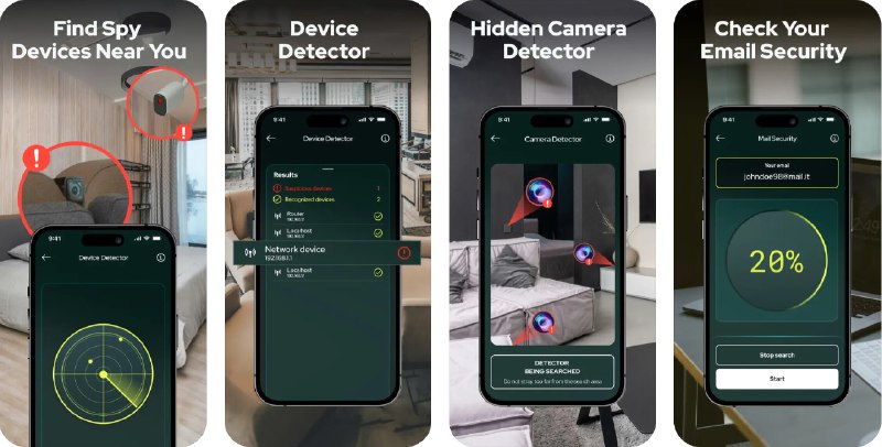 🧭 #应用限免 📂 软件名称：DontSpy：摄像头探测器 🍏 支持平台：#iOS 13.0+ 📊 软件价格：¥28.00 -> ¥0.00 🪟 软件简介：一款隐私保护应用，支持WIFI检测摄像头，视觉检测、金属探测器、磁场探测器等功能，可帮助您在酒店房间检测可疑偷拍和窃听设备，试了一下还挺灵敏的，各位群友尤其是女孩子出门在外保护好自己 🕸 软件下载：点击下载🚀 频道   💬 群聊   📭 投稿   🛃 商务