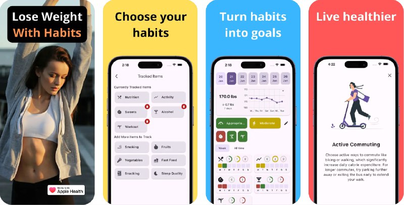 🧭 #应用限免 📂 软件名称：How To Lose Weight 🍏 支持平台：#iOS 13.0+ 📊 软件价格：内购限免（代理环境，且疑似购买后无法使用） 🪟 软件简介：一款帮助您简化减肥过程的应用，通过跟踪每日体重、身体活动水平和饮食质量，轻松监控进度