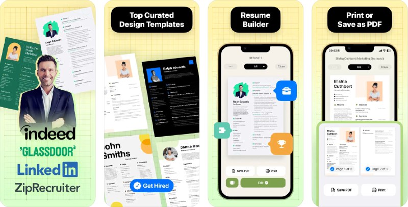 🧭 #应用限免 📂 软件名称：Resume Maker 🍏 支持平台：#iOS 14.0+ 📊 软件价格：¥38.00 -> ¥0.00 🪟 软件简介：一款帮助您快速创建专业简历的应用
