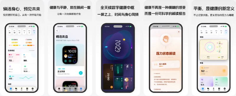 🧭 #应用限免 📂 软件名称：腕能:HRV压力自测&健康习惯&腕上工具箱 🍏 支持平台：#iOS 17.0+ 📊 软件价格：内购限免 🪟 软件简介：一款腕上健康生活应用，集HRV压力自测、健康数据解读与强大工具箱于一体