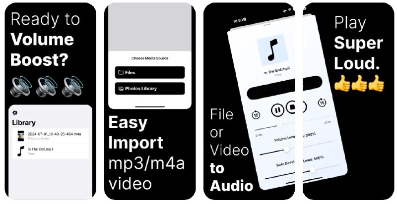 🧭 #应用限免 📂 软件名称：LOUDER: AI Volume Booster 🍏 支持平台：#iOS 16.0+ 📊 软件价格：内购限免 🪟 软件简介：一款音频增强应用，可以提升低音量音频和视频文件的音质，通过放大声音来改善听觉体验