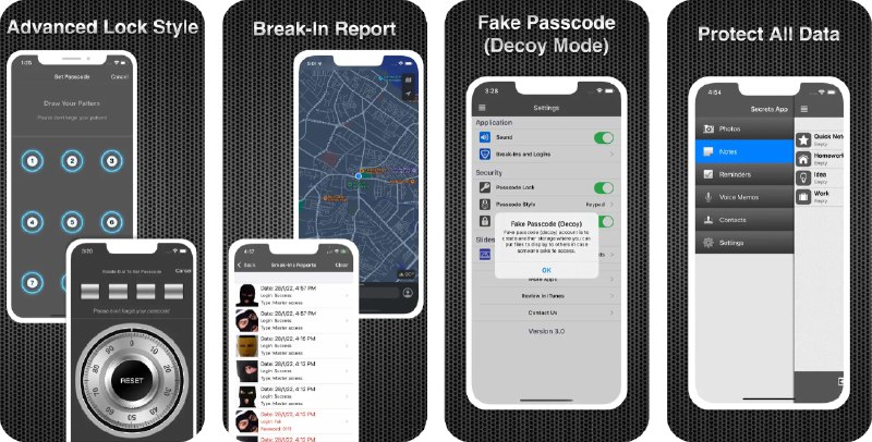 🧭 #应用限免 📂 软件名称：App Secret 🍏 支持平台：#iOS 12.0+ 📊 软件价格：¥15.00 -> ¥0.00 🪟 软件简介：一款数据保护应用，提供多种锁定选项来保护设备上的重要数据