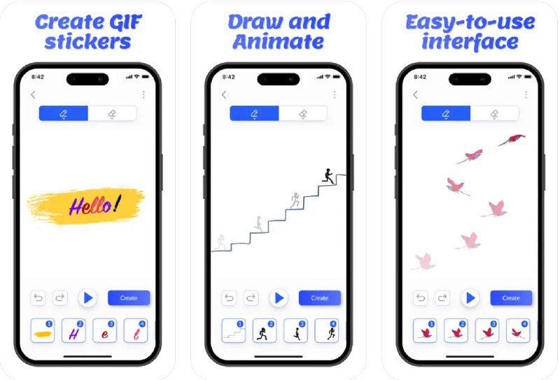 🧭 #应用限免 📂 软件名称：GoAnimate 🍏 支持平台：#iOS 14.0+ 📊 软件价格：¥38.00 -> ¥0.00 🪟 软件简介：一款强大的动画创作应用，让您可以轻松绘制逐帧动画并创建惊艳的 GIF 动画