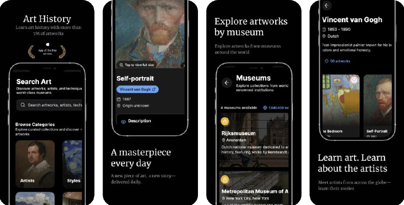🧭 #应用限免 📂 软件名称：LearnArt - 美术与博物馆 🍏 支持平台：#iOS 15.1+ 📊 软件价格：内购限免（跳过试用后若无法获取订阅请重启应用或开启代理） 🪟 软件简介：一个探索全球绘画、博物馆与名画展览的艺术平台