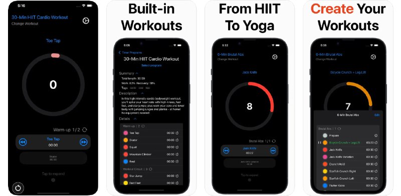 🧭 #应用限免 📂 软件名称：WOD Timer Pro Max Ultra 🍏 支持平台：#iOS 15.0+ 📊 软件价格：内购限免 🪟 软件简介：一款帮助您进行间歇训练的健身应用