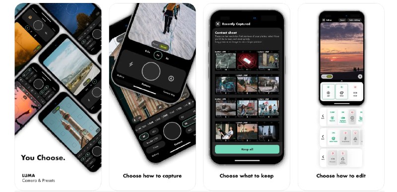 🧭 #应用限免 📂 软件名称：LUMA Camera & Presets 🍏 支持平台：#iOS 16.4+ 📊 软件价格：内购限免 🪟 软件简介：一款摄影应用，让您可以像使用专业相机一样控制您的照片参数
