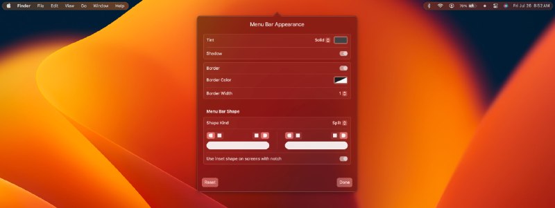 🧭 #优质应用  📂 软件名称：Ice 🍏 支持平台：#macOS 14.0+ 📊 软件价格：免费 🪟 软件简介：一款强大的菜单栏管理工具，主要功能是隐藏和显示菜单栏项目