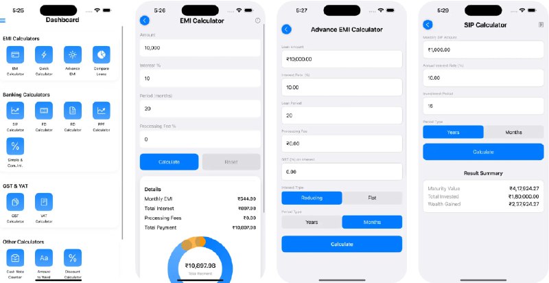 🧭 #应用限免 📂 软件名称：Easy EMI Pro 贷款计算器 🍏 支持平台：#iOS 17.6+ 📊 软件价格：内购限免 🪟 软件简介：一站式 EMI（月供）计算与贷款管理工具