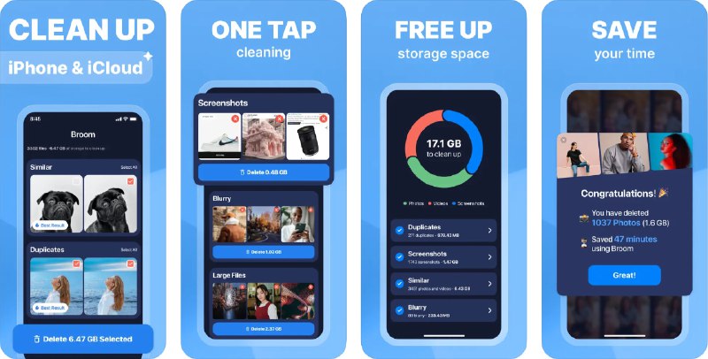 🧭 #应用限免 📂 软件名称：Smart Storage Cleaner - Broom 🍏 支持平台：#iOS 14.0+ 📊 软件价格：内购限免（内购页面点击Have a promo code?输入 