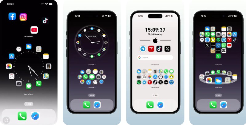 🧭 #应用限免 📂 软件名称：Launcher x - 快捷启动小组件 🍏 支持平台：#iOS 15.0+ 📊 软件价格：内购限免（已结束） 🪟 软件简介：一款强大且灵活的应用启动器，提供丰富的小组件模板，助您轻松管理并快速打开您常用的应用、快捷指令和网站，还支持透明小组件、个性化图标、自定义时间与日期格式，让您的桌面更加简洁美观