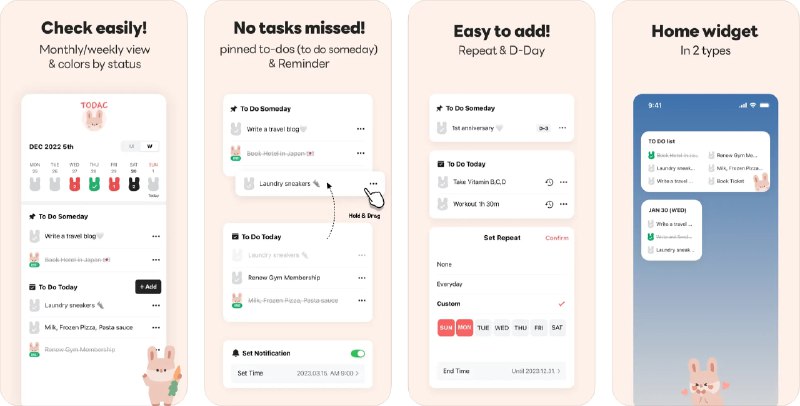 🧭 #应用限免 📂 软件名称：TODAC Todo 🍏 支持平台：#iOS 15.0+ 📊 软件价格：¥6.00 -> ¥0.00 🪟 软件简介：一款简洁易用的待办事项管理应用，包含日记、年计划、小组件等功能，让您可以通过多重视图，任务重复周期以及定时提醒规划每一天的生活 🕸 软件下载：点击下载