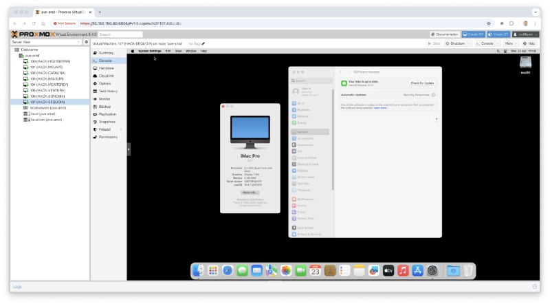 🆔  项目名称：OSX-PROXMOX⭐️  项目功能：在 Proxmox VE 上安装 macOS 📁  项目简介：一个开源免费的在 Proxmox VE 虚拟化平台上轻松安装 macOS 操作系统的工具
