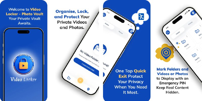 🧭 #应用限免 📂 软件名称：Video Locker - Photo Vault 🍏 支持平台：#iOS 15.0+ 📊 软件价格：内购限免（silver 选项） 🪟 软件简介：一款用于加密、隐藏和保护个人照片及视频的安全保险柜应用