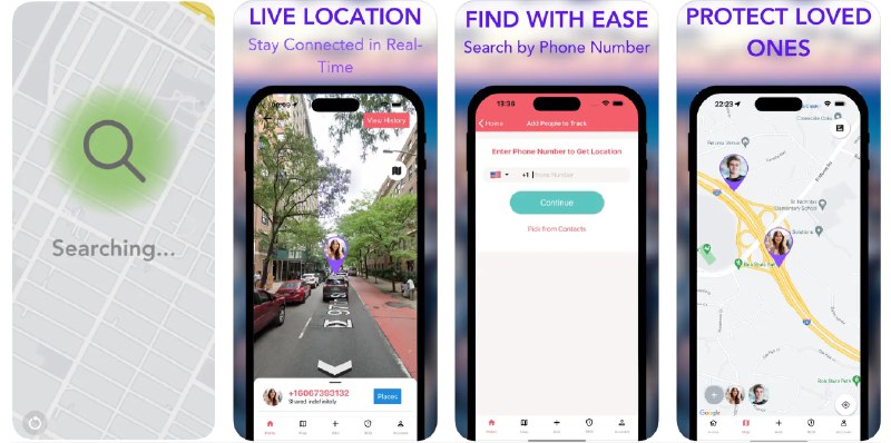 🧭 #应用限免 📂 软件名称：Cell Phone Tracker Find Family 🍏 支持平台：#iOS 13.4+ 📊 软件价格：内购限免 🪟 软件简介：一款为家庭设计的定位应用，允许您实时追踪家人和朋友的位置，并查看他们的历史位置记录