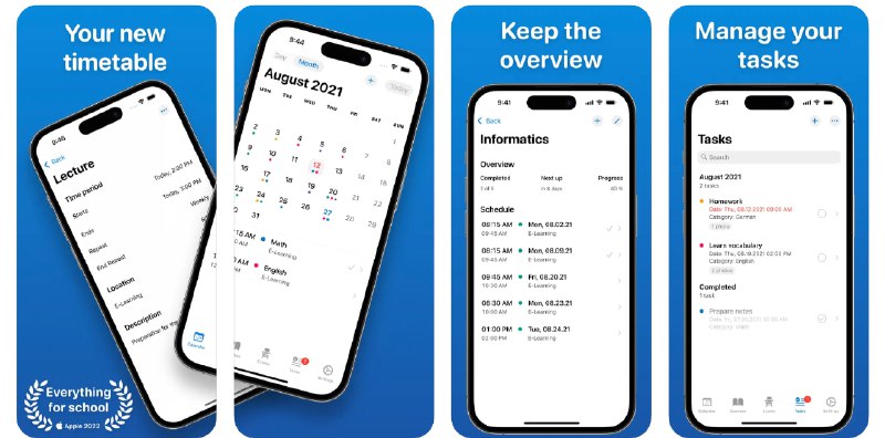 🧭 #应用限免 📂 软件名称：Timetable++ | School Planner 🍏 支持平台：#iOS 14.0+ 📊 软件价格：内购限免 🪟 软件简介：一款日历应用，设计用于帮助学生管理课程、活动、考试和作业
