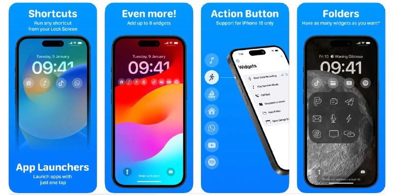 🧭 #应用限免 📂 软件名称：锁屏启动 - 万能桌面小组件 LockFlow 🍏 支持平台：#iOS 16.0+ 📊 软件价格：内购限免 🪟 软件简介：一款支持在锁屏上通过交互式小组件实现便捷操作的应用