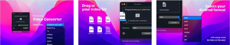 🧭 #应用限免 📂 软件名称：Video Converter 🍏 支持平台：#macOS 10.15+ 📊 软件价格：内购限免 🪟 软件简介：一款视频格式转换器，您只需拖入视频文件，选择输出格式，应用将自动处理，支持多种编解码器（如H.264、H.265、Apple ProRes等）和多种目标格式，还能提取视频中的音频为 MP3 等格式