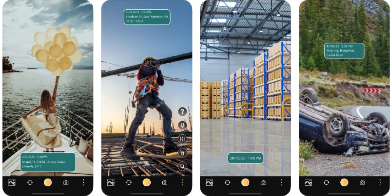 🧭 #应用限免 📂 软件名称：Timestamp Cam 🍏 支持平台：#iOS 📊 软件价格：¥68.00 -> ¥0.00 🪟 软件简介：一款可以自动为您的照片和视频添加时间和日期戳、位置标记（GPS 坐标）和温度标记的应用，同时支持自定义文本和添加个人徽标或水印，方便您标示照片拍摄地点、拍摄时间以及版权信息