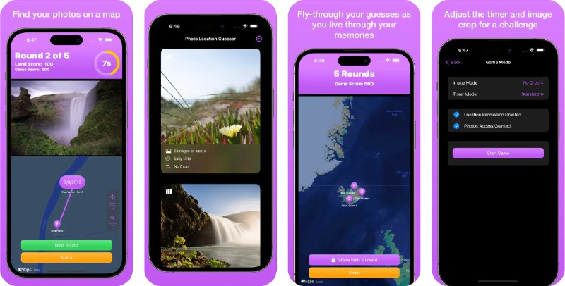 🧭 #应用限免 📂 软件名称：Photo Map Location Guesser 🍏 支持平台：#iOS 17.0+ 📊 软件价格：内购限免 🪟 软件简介：一款地理位置猜测游戏应用