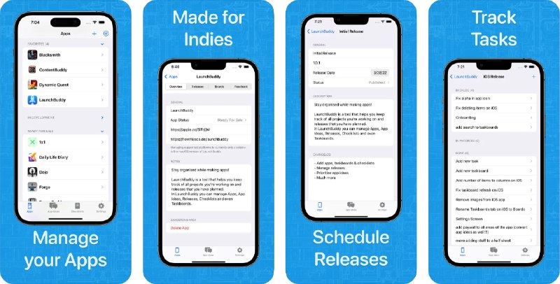 🧭 #应用限免 📂 软件名称：LaunchBuddy for SwiftUI Devs 🍏 支持平台：#iOS 16.0+ #macOS 📊 软件价格：内购限免 🪟 软件简介：一款为 SwiftUI 开发者设计的应用，该应用可以帮助开发人员管理项目清单和任务列表，让您轻松跟踪应用路线、开发状态、发布和任务