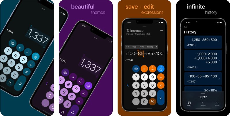 🧭 #应用限免 📂 软件名称：next.calc 🍏 支持平台：#iOS 13.0+ 📊 软件价格：¥22.00 -> ¥0.00 🪟 软件简介：一款简洁的计算器应用，提供基本的算术运算功能以及无限的历史记录，您可以收藏计算结果以供之后使用，并可直接移动光标修改算式内容 🕸 软件下载：点击下载🚀 频道   💬 群聊   📭 投稿   🛃 商务