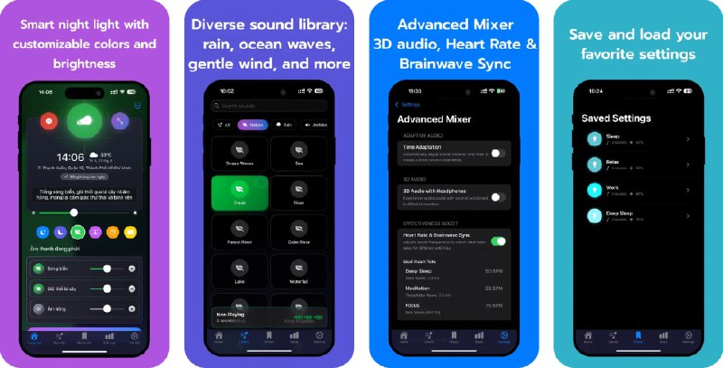 🧭 #应用限免 📂 软件名称：White Noise With Night Light 🍏 支持平台：#iOS 17.6+ 📊 软件价格：¥15.00 -> ¥0.00 🪟 软件简介：一款为您创造高质量睡眠和极致放松空间的应用