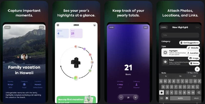 🧭 #应用限免 📂 软件名称：Glint - 精彩日志 🍏 支持平台：#iOS 18.1+ 📊 软件价格：内购限免 🪟 软件简介：一款日记应用，让您能够保存生活中的珍贵记忆，记录大大小小的亮点，并随时反思并回顾